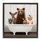 Stupell Industries Woodland Creatures Antique Bathtub Floater Framed Art